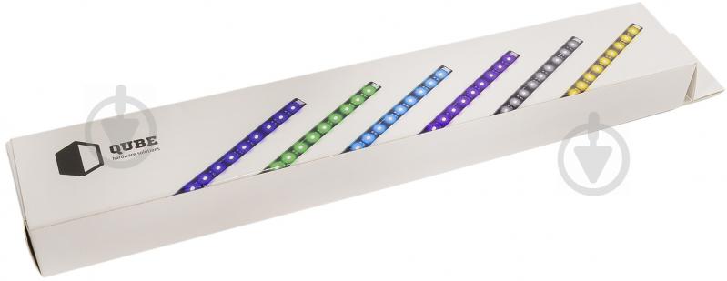 Стрічка світлодіодна QUBE RGB AURA KIT 4xRGB Stripe 300mm (RGB_AURA_KITv02) - фото 2