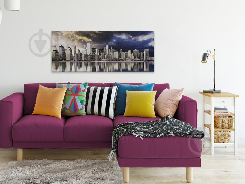 Репродукція Нічне місто 150x60 см Styler - фото 3