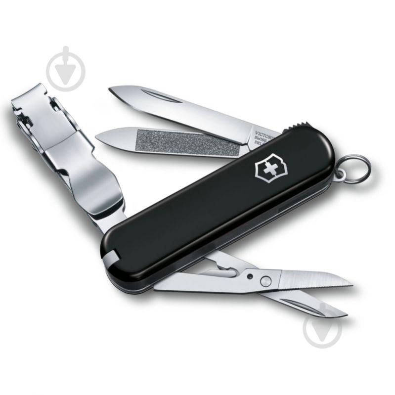 Ніж швейцарський Victorinox NAILCLIP 580 0.6463.3, чорний 88322 - фото 1