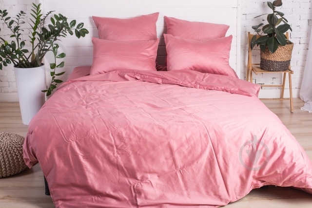 Комплект постельного белья 2.0 Евро Тea rose терракот Ecotton - фото 1 Комплект постельного белья 2.0 Евро Тea rose терракот Ecotton - фото 1