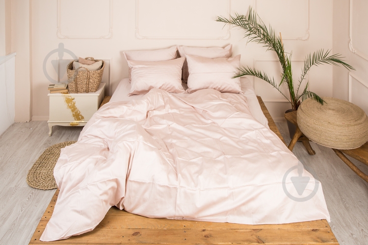 Комплект постельного белья 2.0 Евро Wisper Pink бежевый Ecotton - фото 1