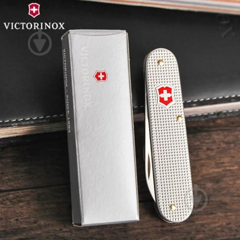 Ніж швейцарський Victorinox BANTAM Alox 0.2300.26, срібний 43884 - фото 5