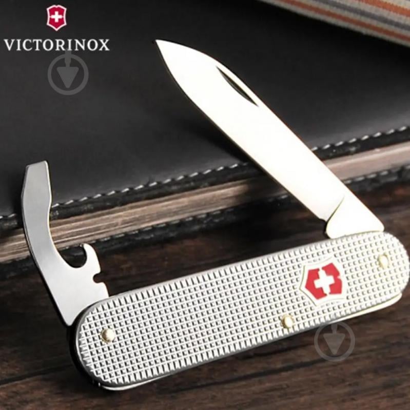 Нож швейцарский Victorinox BANTAM Alox 0.2300.26. серебренный 43884 - фото 4