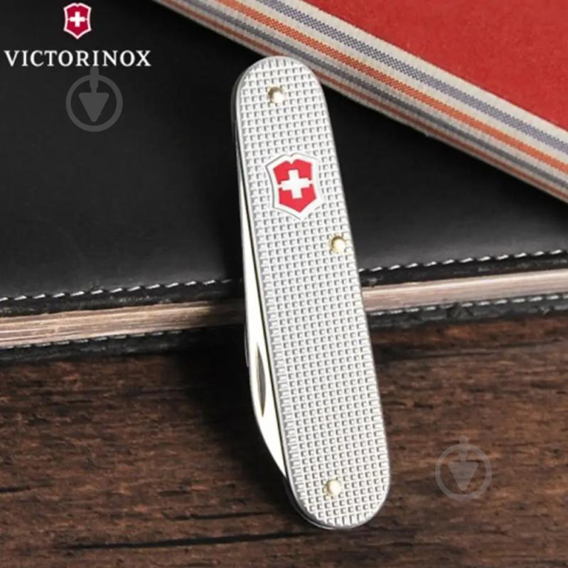 Ніж швейцарський Victorinox BANTAM Alox 0.2300.26, срібний 43884 - фото 2