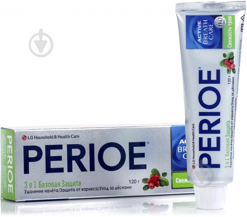 Зубна паста Perioe Active Breath Care Свіжість трав 120 г - фото 3