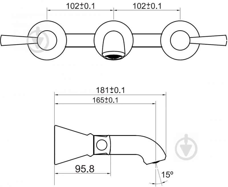 Смеситель для умывальника Imprese Podzima Zrala ZMK02170803 - фото 4