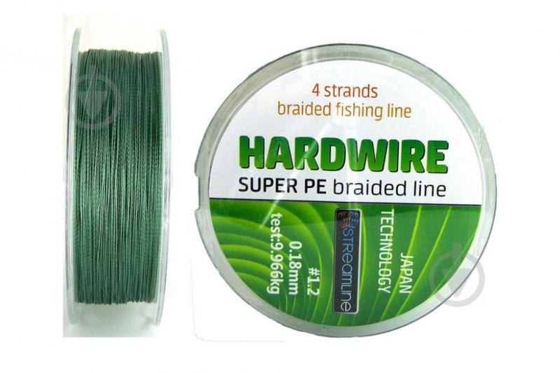 Шнур Streamline Hardwire 100м 0,12мм 6,795кг - фото 1