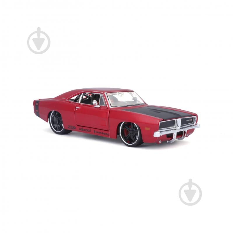 Машинка Maisto 1:24 1969 Dodge Charger R/T 32537 met. red - фото 7