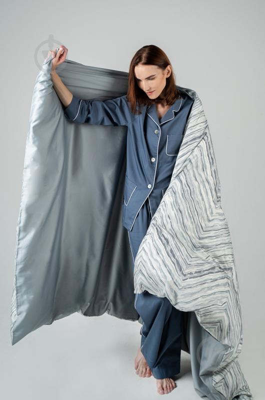 Комплект постельного белья Novel Dunes семейный голубой с рисунком Decoflux - фото 5 Комплект постельного белья Novel Dunes семейный голубой с рисунком Decoflux - фото 5