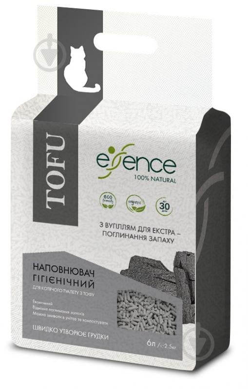 Наповнювач для котячого туалету Essence Наповнювач гігієнічний для котячого туалету Essence, гранула 1-4 мм, тофу - фото 1