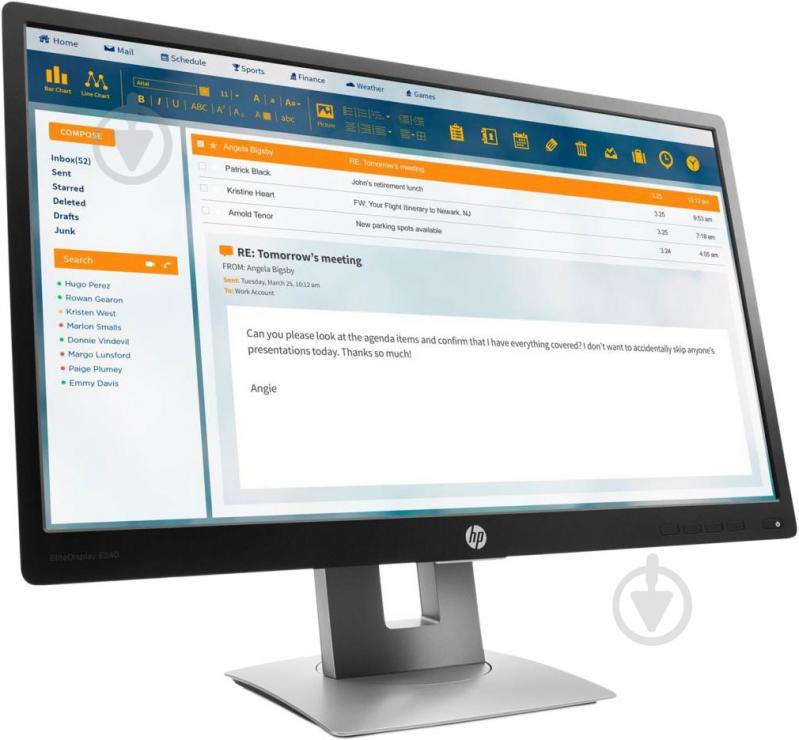 Монитор HP EliteDisplay E240 23,8" (M1N99AA) - фото 2