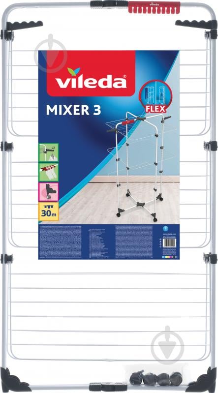Сушарка для білизни Vileda Mixer 30 м трьохрівнева - фото 2