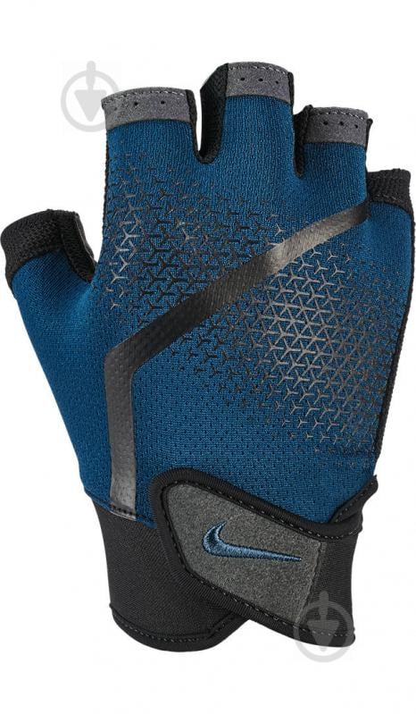 Перчатки для фитнеса Nike MEN'S EXTREME FITNESS GLOVES N.000.0004.486 р. M синий - фото 1