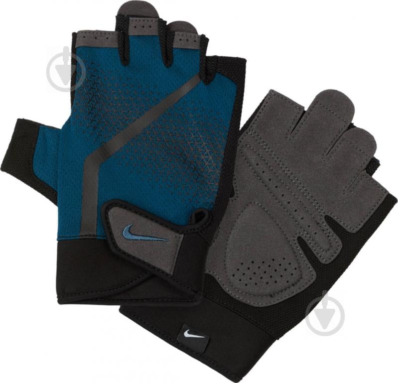 Перчатки для фитнеса Nike MEN'S EXTREME FITNESS GLOVES N.000.0004.486 р. M синий - фото 2