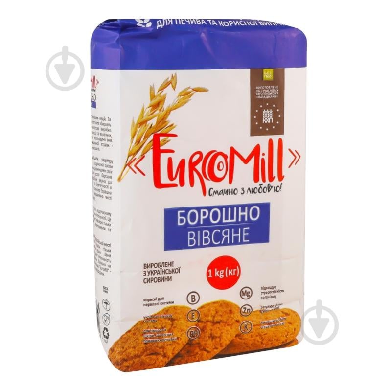 Борошно EuroMill вівсяне м/у 1кг - фото 2 Борошно EuroMill вівсяне м/у 1кг - фото 2