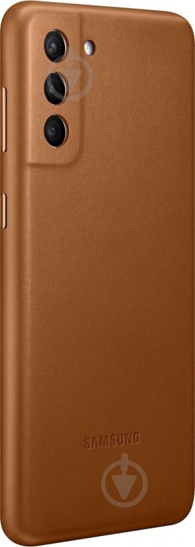 Чехол Samsung Leather Cover Brown (EF-VG996LAEGRU) - фото 3