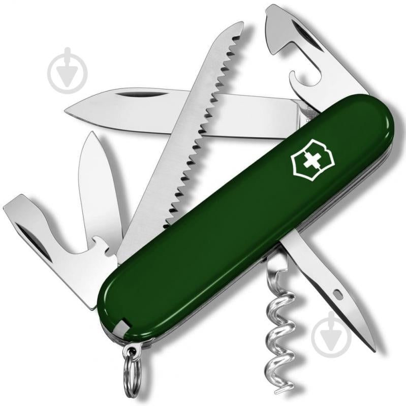 Ніж швейцарський Victorinox CAMPER Green 1.3613.4 99240 - фото 1