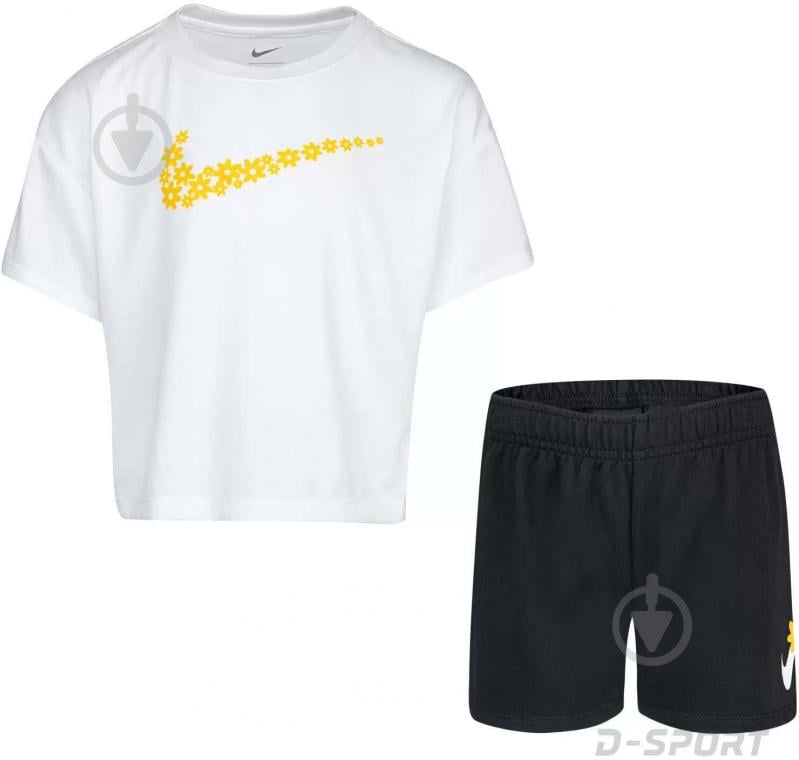 Комплект дитячого одягу Nike SPORT DAISY MESH SHORT SET 36J099-023 р.5 чорний - фото 1