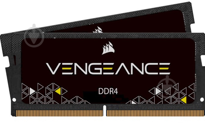 Оперативна пам'ять Corsair SODIMM DDR4 32 GB (2x16GB) 3200 MHz (CMSX32GX4M2A3200C22) Vengeance - фото 1