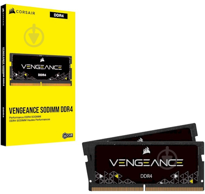 Оперативна пам'ять Corsair SODIMM DDR4 32 GB (2x16GB) 3200 MHz (CMSX32GX4M2A3200C22) Vengeance - фото 2