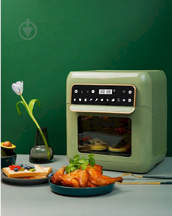 Мультипечь Onemoon Air Fryer OA9 Retro green - фото 4