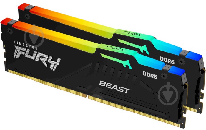 Оперативна пам'ять Kingston DDR5 SDRAM 16 GB (2x8GB) 5600 MHz (KF556C36BBEAK2-16) Fury Beast - фото 1