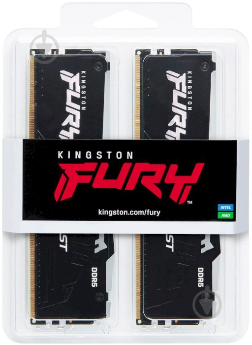 Оперативная память Kingston DDR5 SDRAM 16 GB (2x8GB) 5600 MHz (KF556C36BBEAK2-16) Fury Beast - фото 4