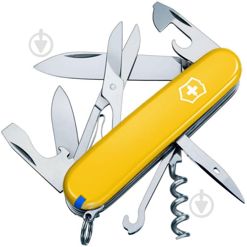 Нож швейцарский Victorinox CLIMBER YELLOW 1.3703.8 99244 - фото 1