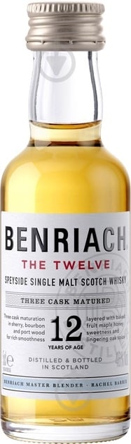 Віскі BenRiach односолодовий "BenRiach 12yo" 0,05 л - фото 1