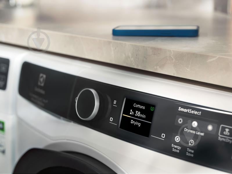 Пральна машина Electrolux EW8F5492QU + сушильна машина EW9D585KCU + з'єднувальна планка E1WYHSK5 - фото 13