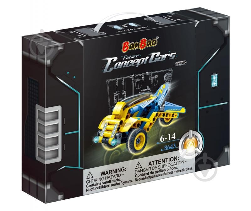 Конструктор BanBao Future Concept Cars Автомобиль будущего 8643 8643 - фото 1 Конструктор BanBao Future Concept Cars Автомобиль будущего 8643 8643 - фото 1
