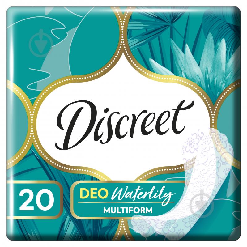 Прокладки Discreet ЩоденнІ прокладки Discreet Deo Water Lily 20 шт 20 шт. - фото 1