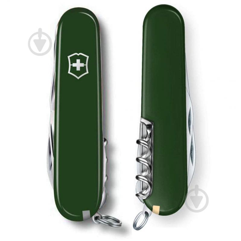 Нож швейцарский Victorinox HUNTSMAN Green 1.3713.4 99246 - фото 3