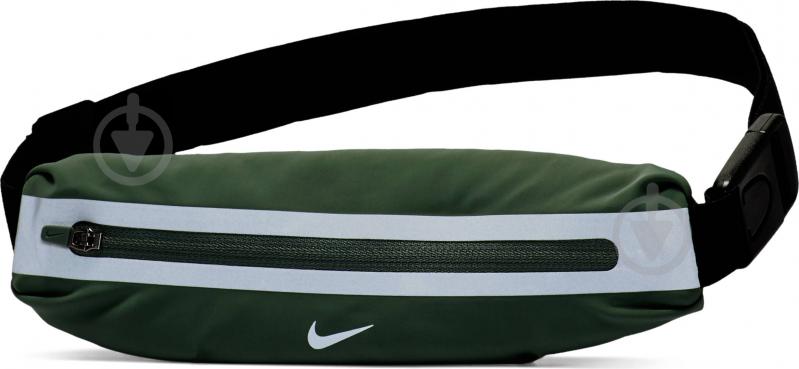 Сумка на пояс Nike Slim Waistpack N.000.0090.337 зеленый - фото 1