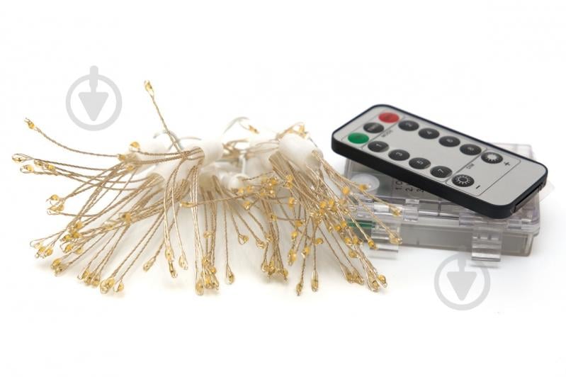 Електрогірлянда Девілон Вогняна куля на батарейках з пультом світлодіодна (LED) 100 ламп 1,35 м (720773) - фото 2 Електрогірлянда Девілон Вогняна куля на батарейках з пультом світлодіодна (LED) 100 ламп 1,35 м (720773) - фото 2