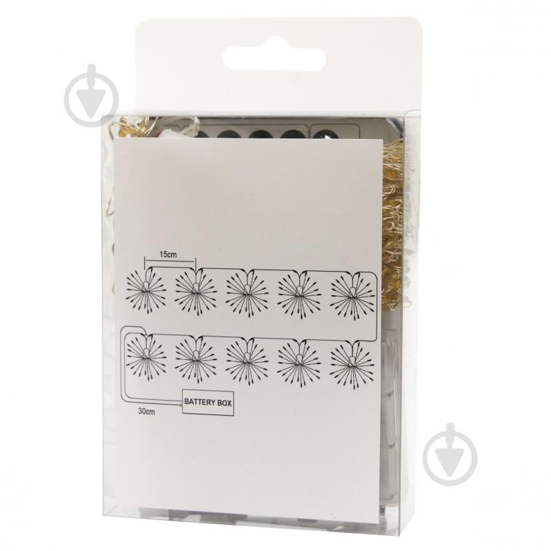 Електрогірлянда Девілон Вогняна куля на батарейках з пультом світлодіодна (LED) 100 ламп 1,35 м (720773) - фото 3 Електрогірлянда Девілон Вогняна куля на батарейках з пультом світлодіодна (LED) 100 ламп 1,35 м (720773) - фото 3