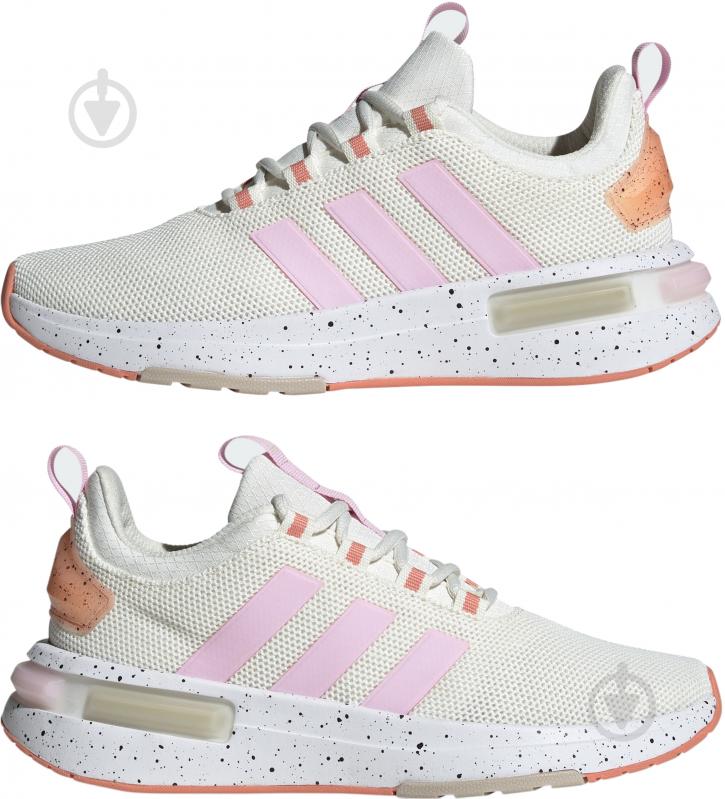 Кроссовки женские демисезонные Adidas RACER TR25 IF0044 р.38 2/3 бежевые с розовым - фото 5