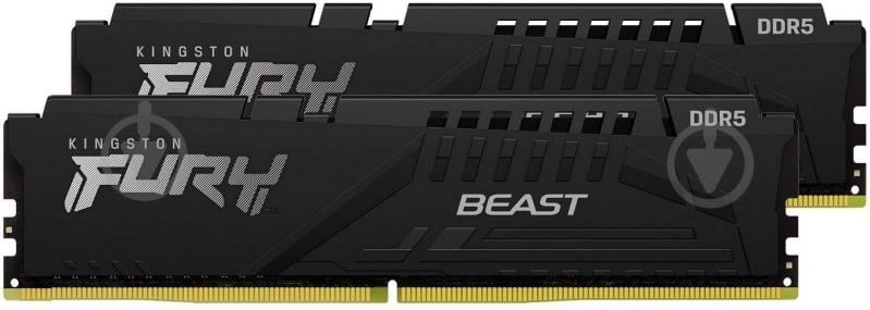 Оперативная память Kingston DDR5 SDRAM 32 GB (2x16GB) 6000 MHz (KF560C36BBE2K2-32) Fury Beast Black - фото 4 Оперативная память Kingston DDR5 SDRAM 32 GB (2x16GB) 6000 MHz (KF560C36BBE2K2-32) Fury Beast Black - фото 4