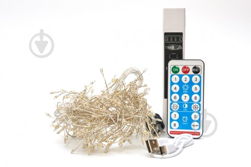 Электрогирлянда Девилон Нить с повербанком и пультом светодиодная (LED) 300 ламп 3 м (721343) - фото 2 Электрогирлянда Девилон Нить с повербанком и пультом светодиодная (LED) 300 ламп 3 м (721343) - фото 2