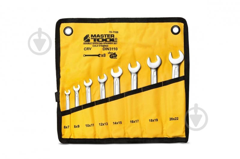 Набор ключей рожковых MasterTool 8 шт. 70-1108 - фото 1