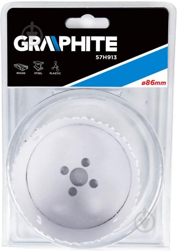 Коронка биметаллическая GRAPHITE 57H913 - фото 2