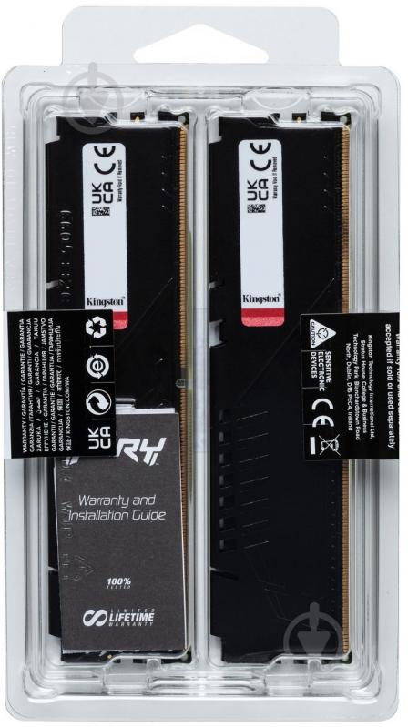 Оперативна пам'ять Kingston DDR5 SDRAM 32 GB (2x16GB) 6400 MHz (KF564C32BBK2-32) Fury Beast Black - фото 5