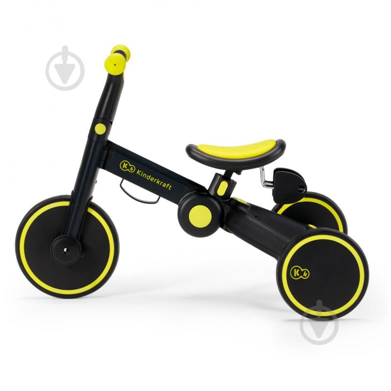 Велосипед детский Kinderkraft 4TRIKE Black Volt черный с желтым KR4TRI00BLK0000 - фото 10