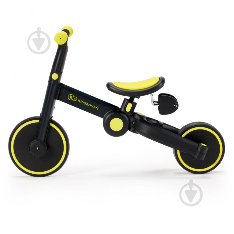 Велосипед детский Kinderkraft 4TRIKE Black Volt черный с желтым KR4TRI00BLK0000 - фото 2