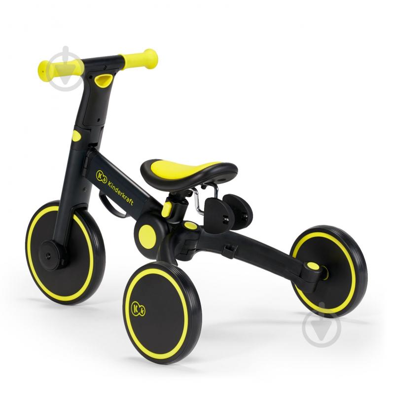 Велосипед детский Kinderkraft 4TRIKE Black Volt черный с желтым KR4TRI00BLK0000 - фото 8