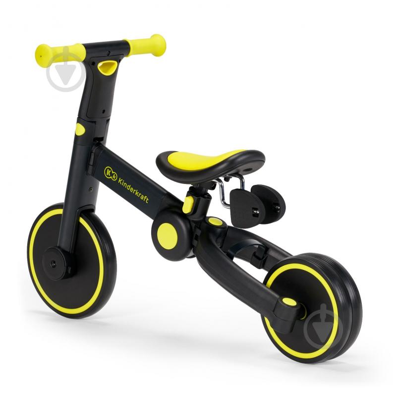 Велосипед детский Kinderkraft 4TRIKE Black Volt черный с желтым KR4TRI00BLK0000 - фото 7