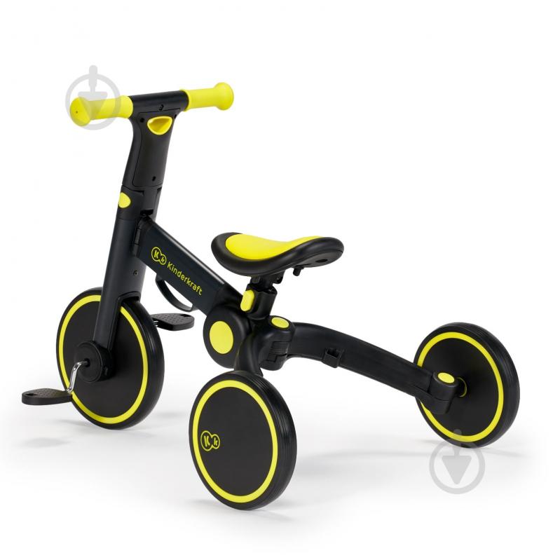 Велосипед детский Kinderkraft 4TRIKE Black Volt черный с желтым KR4TRI00BLK0000 - фото 6