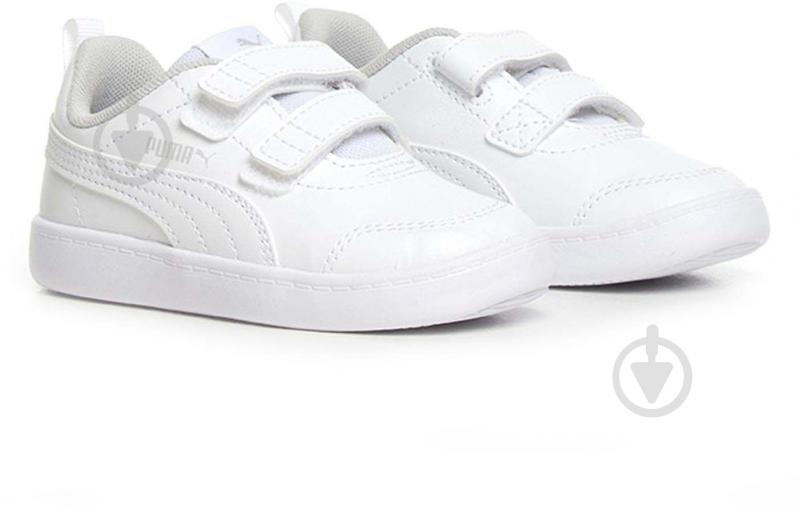Кроссовки демисезонные Puma COURTFLEX V2 V INF PEACOAT-HIGH RISK 37154404 р.20 белые - фото 2