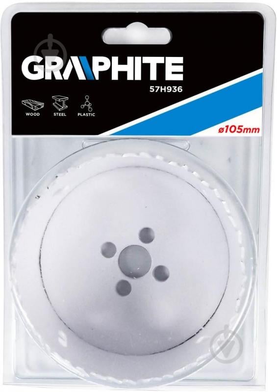 Коронка биметаллическая GRAPHITE 57H936 - фото 2