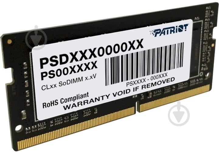 Оперативна пам'ять Patriot SODIMM DDR4 16 GB (1x16GB) 3200 MHz (PSD416G32002S) - фото 3